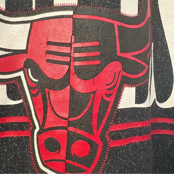 NBA Chicago Bulls Pullover Hoodie men’s XXL black, gray & red cl - Picture 4 of 8